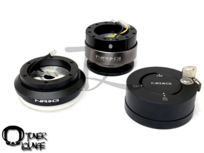 NRG STEERING WHEEL COMBO KIT SHORT HUB ADAPTER QUICK RELEASE QUICK LOCK SRK-120H Foto 1 de 2