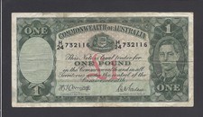 AUSTRALIA  -  1  POUND   1942   @   @  