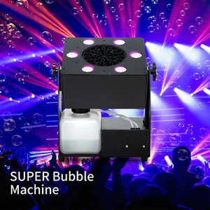 Moving Head Bubble Blower Fog Machine LED Light Wedding Party Performance Show - Picture 1 of 8