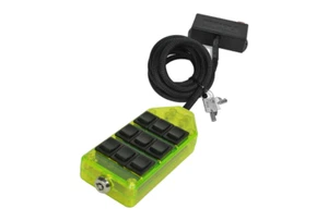 AVS 9 Switch Box GREEN COLOR Rocker Switches Air Ride Suspension Valve Full FBSS - Picture 1 of 1
