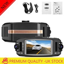 2.7"Dual Lens Car DVR Dashboard Camera Dash Cam 1080P Front & Rear 240°Recorder
