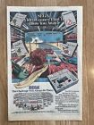 1987 SEGA MASTER SYSTEM VIDEO GAME PROMO ART Outrun Full Page Comic Book AD