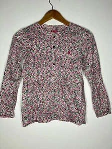 Joules Girls 11-12 Years 1/2 Button Long Sleeve Floral Blouse - Picture 1 of 9