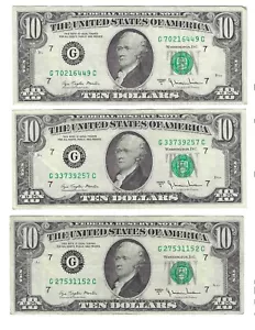 Series 1977A CHICAGO $10 YOUR CHOICE LOT M28 - Picture 1 of 2