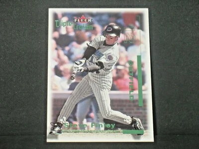 Steve Finley 2001 Fleer Triple Crown Green Parallel (68/96) Arizona Diamondbacks - Image 1 of 2