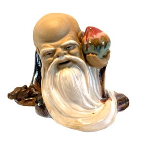 Vintage Chinese Shiwan Artistic Ceramic Factory Mudman Glazed Figurine - Picture 1 of 6