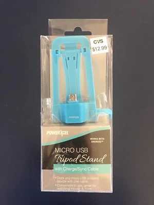 Powerxcel Micro USB Tripod Stand With Charge/Sync Cable  - Image 1 of 2