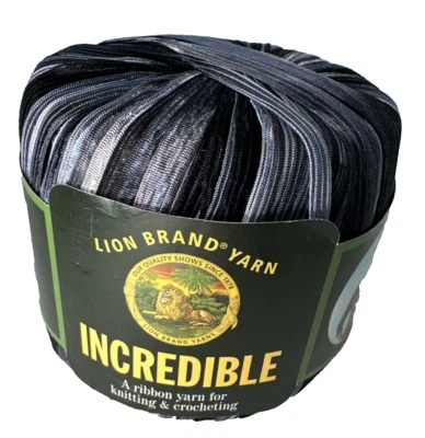 Yarn Lion Brand New ACCENT ON BLACK  #204  Dye Lot: 42430 - Image 1 of 4