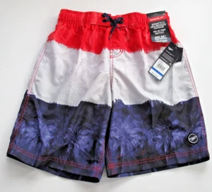 Speedo Big Boys XL Board Swim Shorts Lined Trunks Blue Red White Bittersweet NWT - Picture 1 of 2