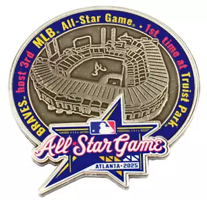 2025 MLB All-Star Game Truist Park Pin - Limited 1,000 - 1.5" - Picture 1 of 5