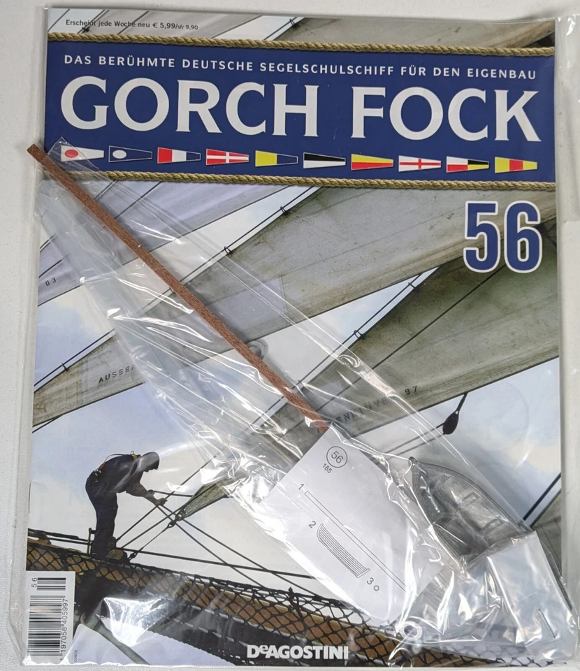 De Agostini, Segelschiff Gorch Fock, Bauteil mit Heft Nr. 56, OVP #WH59 - Bild 1 von 1