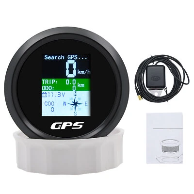 85mm Digital GPS Tachometer Geschwindigkeitsmes Für Auto Boot km/h mph knot - Bild 1 von 4