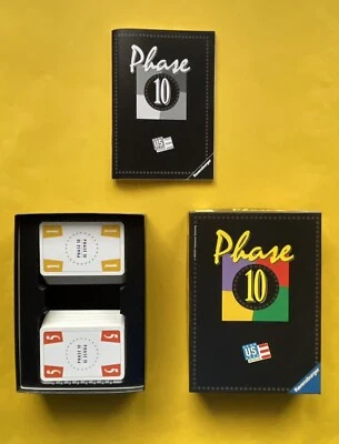 PHASE 10 Classic KARTENSPIEL X Mattel OVP Box 2005 Karten w NEU Spiel SET 271641 - Bild 1 von 4