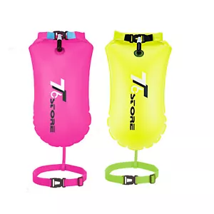Bolsa seca boya de natación 2 colores 15L - Correa de cintura ajustable duradera para aguas abiertas - Imagen 1 de 15