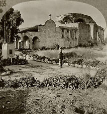 Keystone Stereoview Mission San Juan Capistrano,Calif From 600/1200 Set #1055 T3