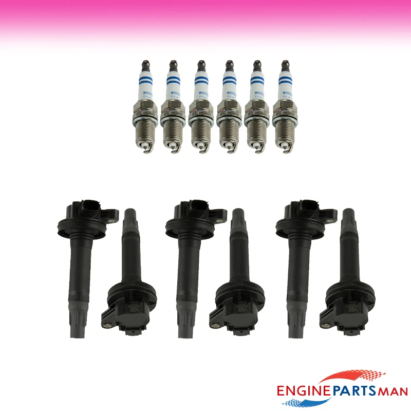 Kit de puesta a punto TK para Ford Taurus V6 2008-2011 3,5 L enchufe bobina de encendido Foto 1 de 1
