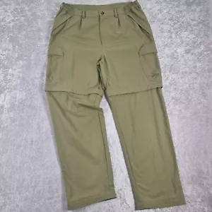 Pantaloni cargo vintage Y2K Adidas Adventure convertibili uomo grandi verdi escursionismo - Foto 1 di 20