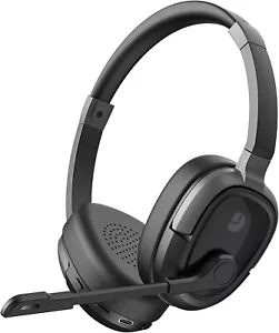 Bluetooth Headset, Bluetooth Headphones with Microphone Mute, 65Hrs Working Time - Picture 1 of 7