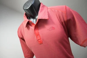 The North Face Golf Polo Vaporwick Striped Short Sleeve Shirt Mens Size Large - Picture 1 of 10