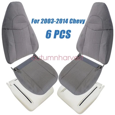 Cubierta de asiento de tela para conductor pasajero camioneta de trabajo Chevy Express 1500 2500 2003-2014 Foto 1 de 4
