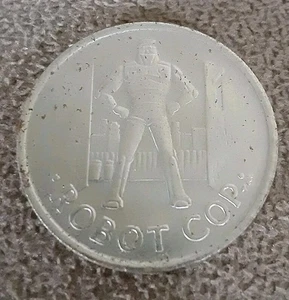 TMNT Robot Cop COIN TEENAGE MUTANT NINJA TURTLES Round Silver Medal - Picture 1 of 3