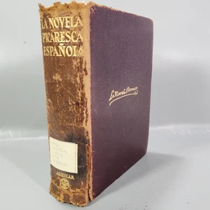 Novela Picaresca Espanola Engel Valbuena Spanische Prosa 1956 Buch Aguilar Madrid - Bild 1 von 23