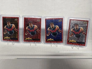 2024 Upper Deck Marvel Spider-Man Red , Blue , Bronze And Base Cards Lot Of 4 - Picture 1 of 6