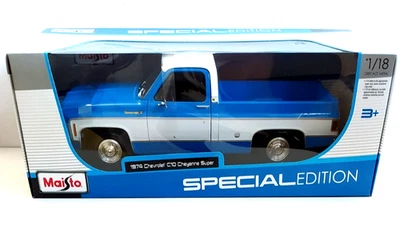 MAISTO SPECIAL EDITION 1:18 PICK UP CHEVROLET C10 CHEYENNE SUPER 1974  ART 31467 - Immagine 1 di 4