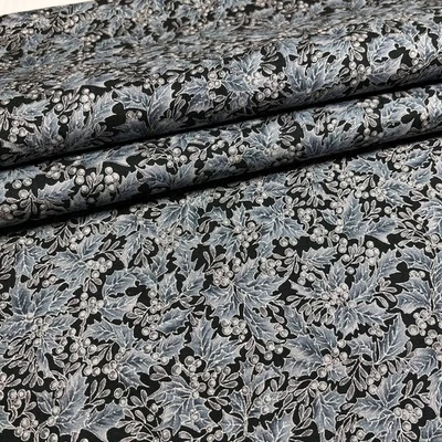 Boughs of Holly Hoffman International, Christmas Fabric, 100% Cotton - Image 1 of 4