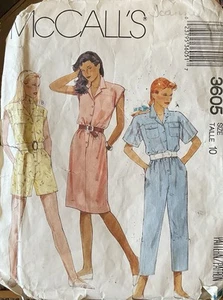 McCalls 3605 Size Taille 10 Girls pant suit, partially completed - Picture 1 of 3