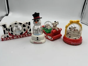 Neu im Karton Vintage 96 McDonalds Disney 101 Dalmatiner Komplettsatz Schneekuppeln/Kugeln GEBRAUCHT - Bild 1 von 24