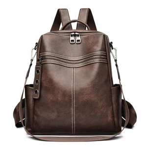Backpack Purse for Women Fashion Genuine Leather Convertible Shoulder Handbag... - Picture 1 of 6
