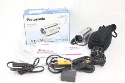 Panasonic HC-V100M Silver Full HD Digital Video Camera Camcorder 8GB w/Box - Image 1 of 4