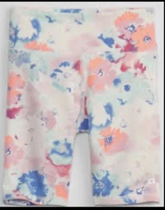 Pantaloncini bici GapFit bambina bianchi multicolore stampa tie dye cotone taglia XXL 14/16 nuovi con etichette - Foto 1 di 2