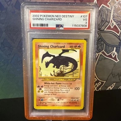 2002 POKEMON NEO DESTINY #107 SHINING CHARIZARD PSA 3 - Image 1 of 4