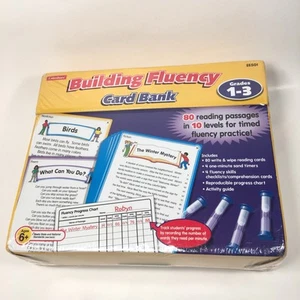 Lakeshore Learning Building Fluency Card Bank Grades 1-3 Reading - NEW SEALED!! - Picture 1 of 14