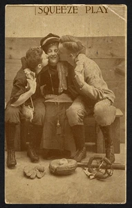 Sello postal 1910 PC798-10 tipo 2 amantes del béisbol F.G. Henry Roth & Langley PC - Imagen 1 de 2