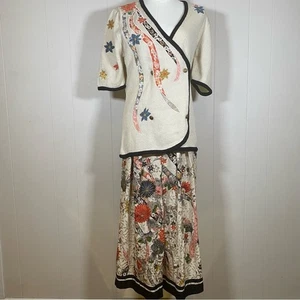 Set Umi Collections By Anne Crimmins Outfit skirt size 10 sweater size medium - Picture 1 of 11