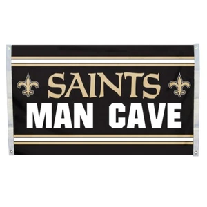 NFL New Orleans Saints 3' x 5' Man Cave Flag 36" x 60" - Picture 1 of 1