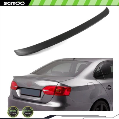 Black Rear Trunk Spoiler Wing Fits 2012-2017 Volkswagen VW Jetta MK6 - Imagem 1 de 4