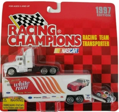Racing Champions Team Transporter 1997 Dale Jarrett #32 White Rain Thunderbird Foto 1 de 4