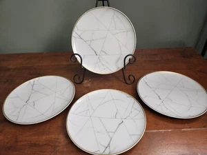 Vista Alegre Portugal Carrara Dinner Plates By Coline Le Corre - Set Of 4 - Picture 1 of 5