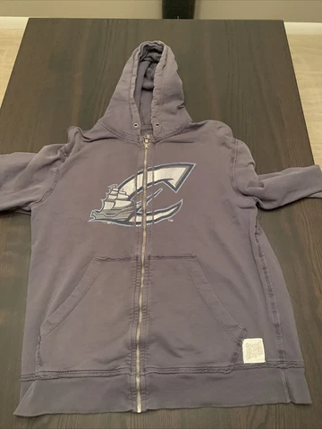 Columbus Clippers Grey Zip Up Hoodie Milb Cover