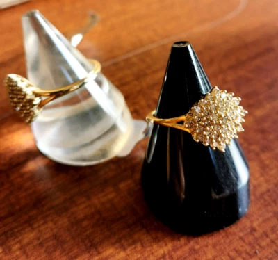 0.75cts Champagne Diamond 9ct gold Ring size UK R-S USA 9 with certificate - image 1 of 4