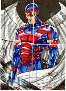 Rompecabezas de 4 cartas Ferriera Arcángel boceto del universo Marvel 2011 - Imagen 1 de 1