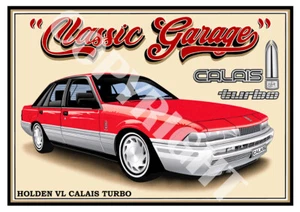 HOLDEN VL CALAIS TURBO QUALITY A4 ART PRINT (11 CAR COLOURS) - Picture 1 of 22