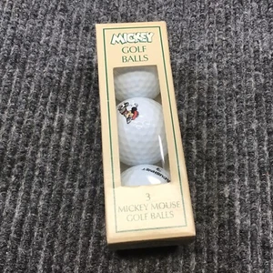 Vintage Mickey Mouse Disney Titleist Golf Balls Surlyn Acushnet Co Box Of 3 New - Picture 1 of 10