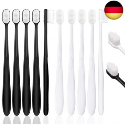 WINKIO Nano Zahnbürste, 10 Stück Weiche Zahnbürste mit 20.000 Extra Weiche Borsten Mi