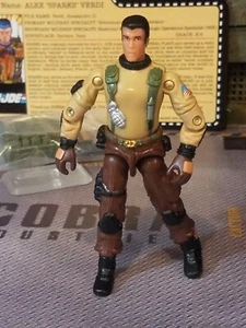 GI JOE ~ CHISPAS 2007 ~ RARO JOECON EXCLUSIVO ~ 100% y tarjeta ~ tanques para recuerdos - Imagen 1 de 6
