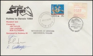 AUSTRALIA COVER 1989 SAFARI SYDNEY-DARWIN SIGNED HARBOUR BRIDGE (ID:114/D16934) - Picture 1 of 1